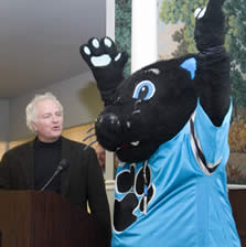 Joey Popp with Panther's Sir Purr